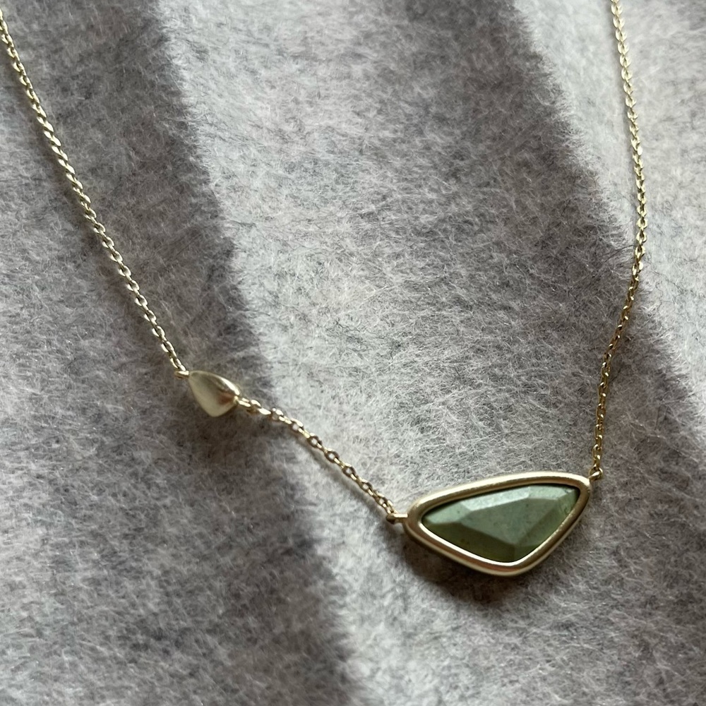 Kendra Scott gold and turquoise necklace